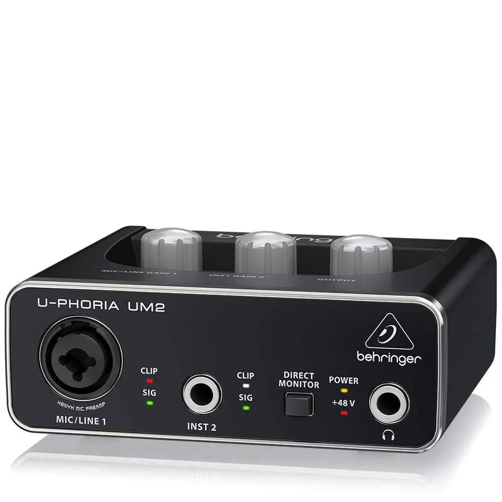 Behringer U-PHORIA UM2 2 x 2 Audio interface with USB 2.0