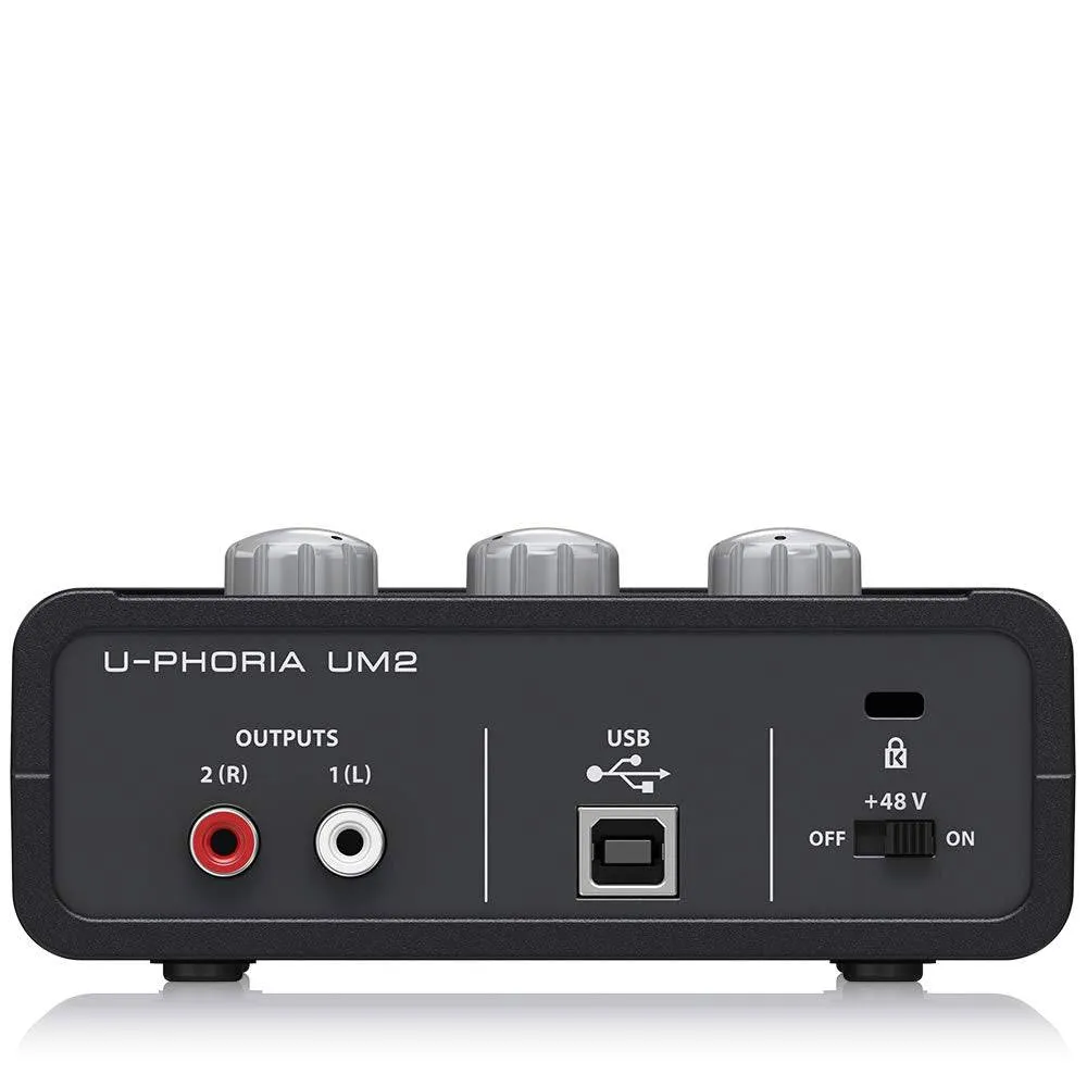 Behringer U-PHORIA UM2 2 x 2 Audio interface with USB 2.0