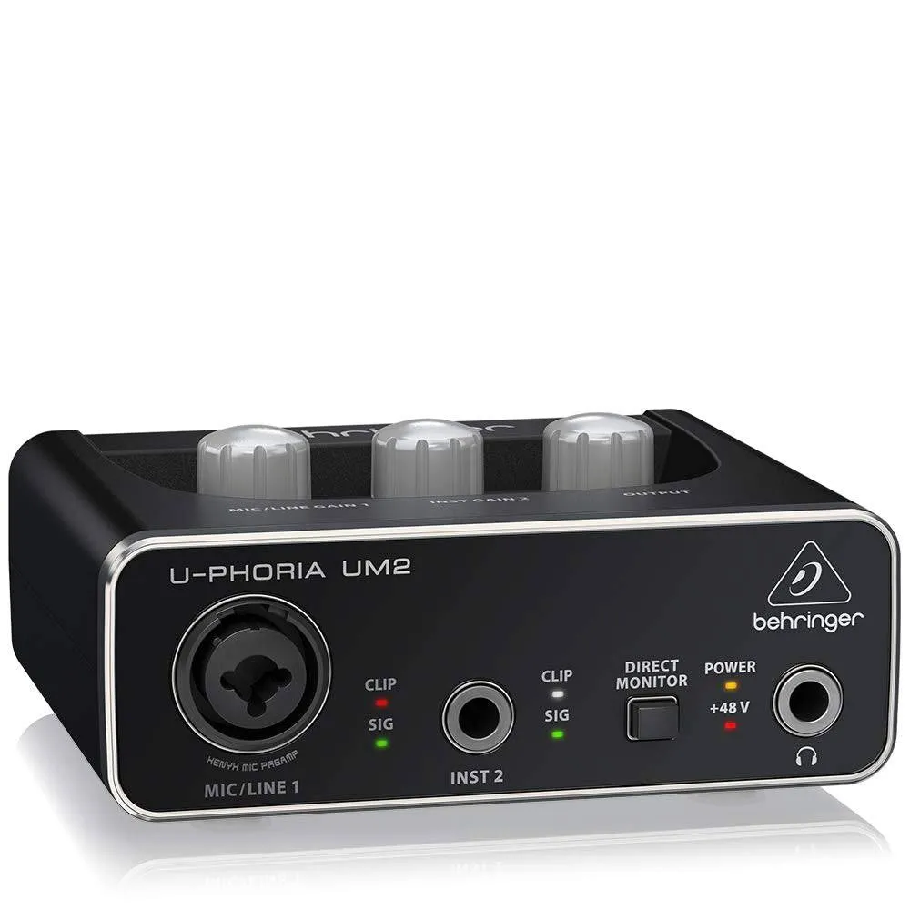 Behringer U-PHORIA UM2 2 x 2 Audio interface with USB 2.0