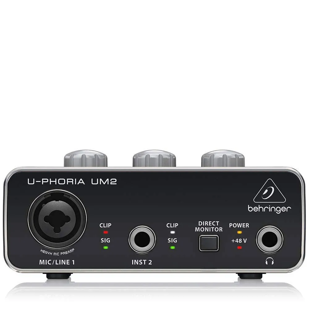 Behringer U-PHORIA UM2 2 x 2 Audio interface with USB 2.0