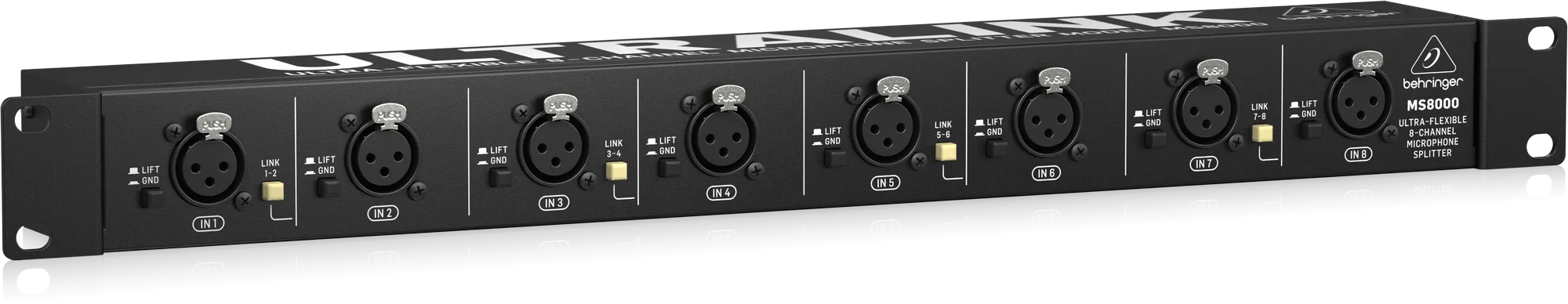 Behringer Ultralink MS8000 Ultra-Flexible 8-Channel Microphone Splitter