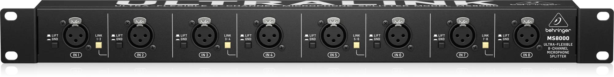 Behringer Ultralink MS8000 Ultra-Flexible 8-Channel Microphone Splitter
