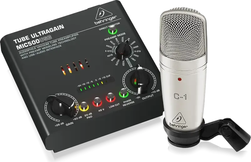 Behringer VOICE STUDIO Recording Package (USB Preamp   Mic)