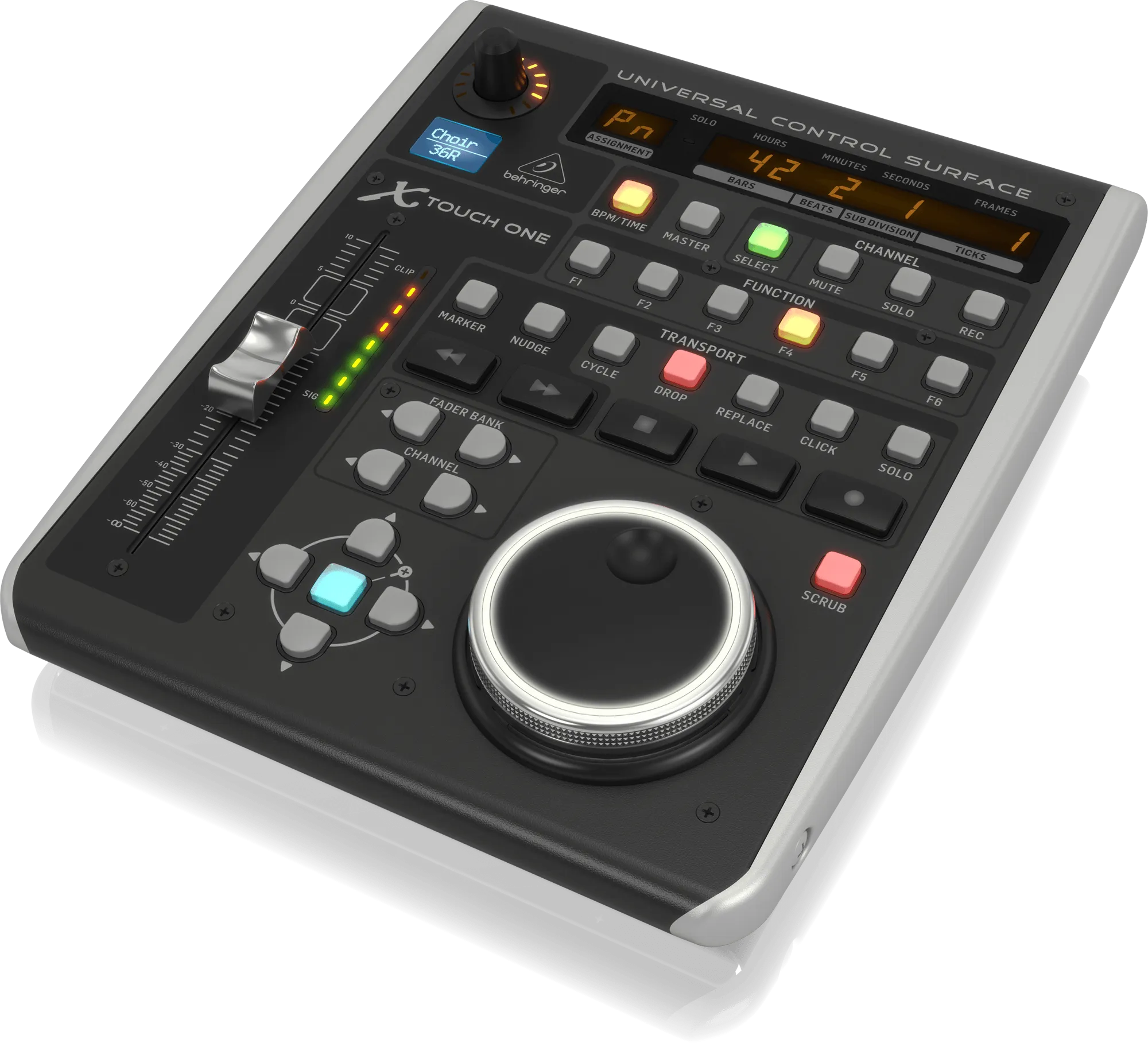 Behringer X-Touch One Universal Control Surface with Touch-Sensitive Motor Fader and LCD Scribble Strip