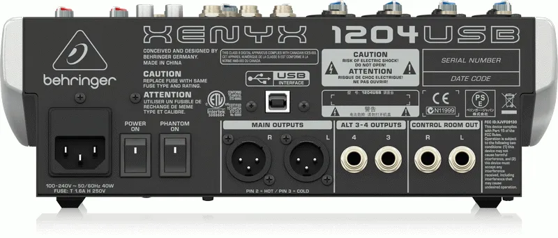 Behringer Xenyx 1204USB Mixer