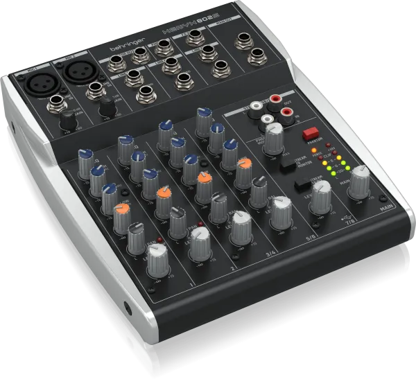 Behringer XENYX 802S Premium Analog 8-Input Mixer with USB Streaming Interface - Each