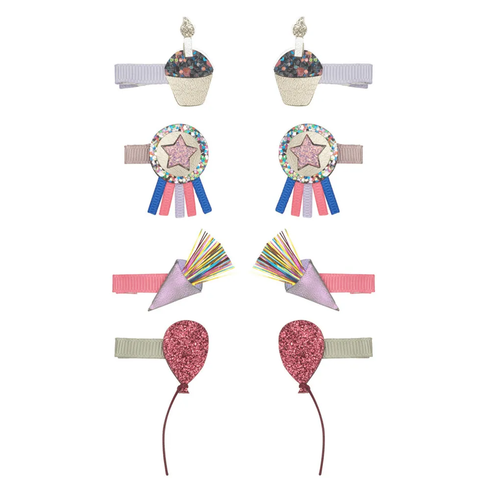 Birthday Theme Mini Hair Clips
