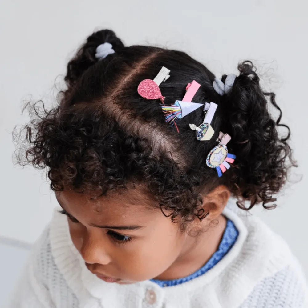 Birthday Theme Mini Hair Clips