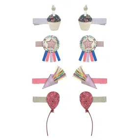 Birthday Theme Mini Hair Clips Birthday Theme Mini Hair Clips
