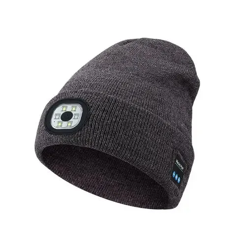 Bluetooth Music Led Beanie Hat with Light for Women Men Outdoor-Bluetooth Beanie Hat