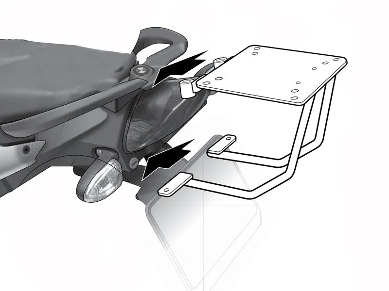 BMW F800 S (07-15) SHAD Top Box Fitting Kit