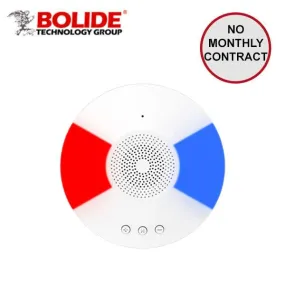 Bolide - Audio/Visual Alarm Device - Waterproof / 88db Siren / 3 Different Sounds / 30lm Lights / 12VDC