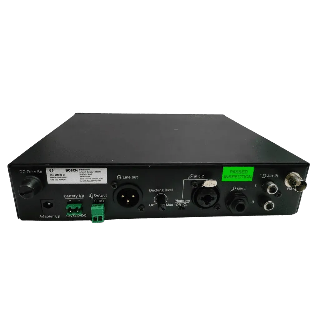 Bosch PLE-1MP30-IN 30w Portable Mixer Amplifier  Each