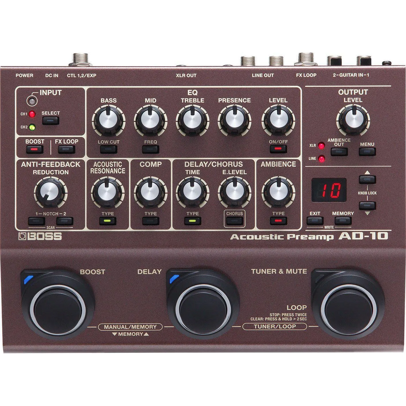 Boss AD-10 Acoustic Preamp Pedal