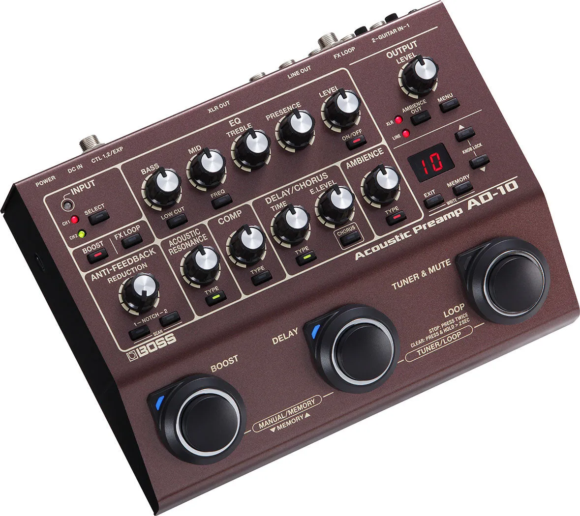 BOSS AD-10 Acoustic Preamp Pedal