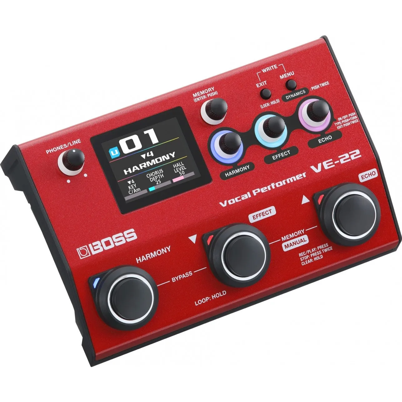 Boss VE-22 Vocal Performer Multi Effects Pedal VE22