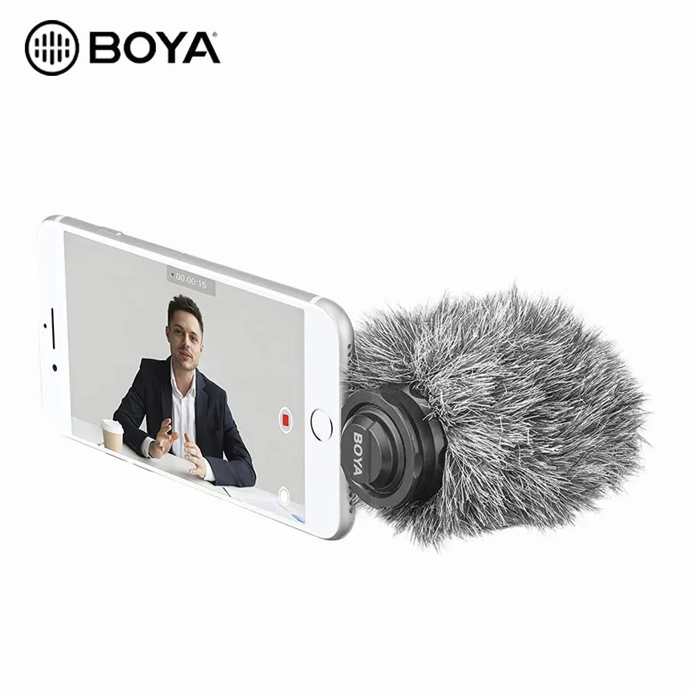 BOYA LIGHTNING CONDENSER MICROPHONE SUPERB SOUND FOR iOS DEVICES BY-DM200