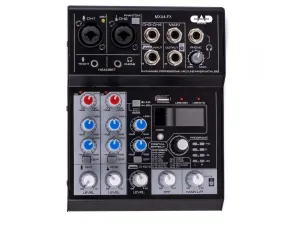 CAD Audio MXU4-FX 4 Channel Mixer with USB Interface and Digital Effects