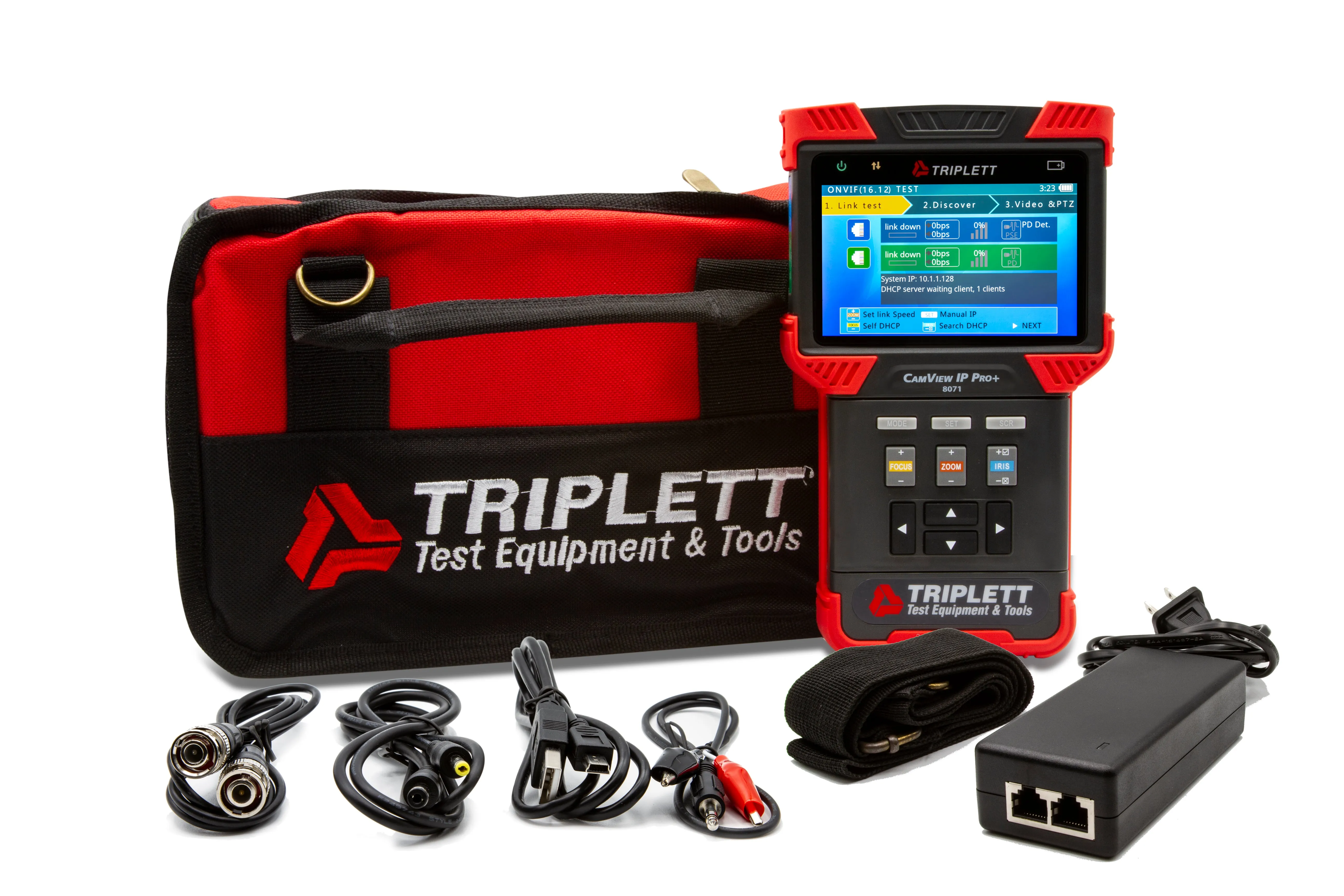 CamView IP Pro ™ IP and Analog Security Camera Tester: H.265, AHD 2.0, HD-TVI 3.0, HD-CVI 3.0, and NTSC/PAL  - (8071)