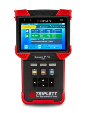 CamView IP Pro ™ IP and Analog Security Camera Tester: H.265, AHD 2.0, HD-TVI 3.0, HD-CVI 3.0, and NTSC/PAL  - (8071)