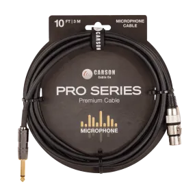 Carson Pro - 10 foot XLR to Jack Mic. Cable