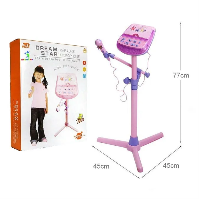 Children's Karaoke Sing Along Musical Microphone Play Set, 3 Years - Pink