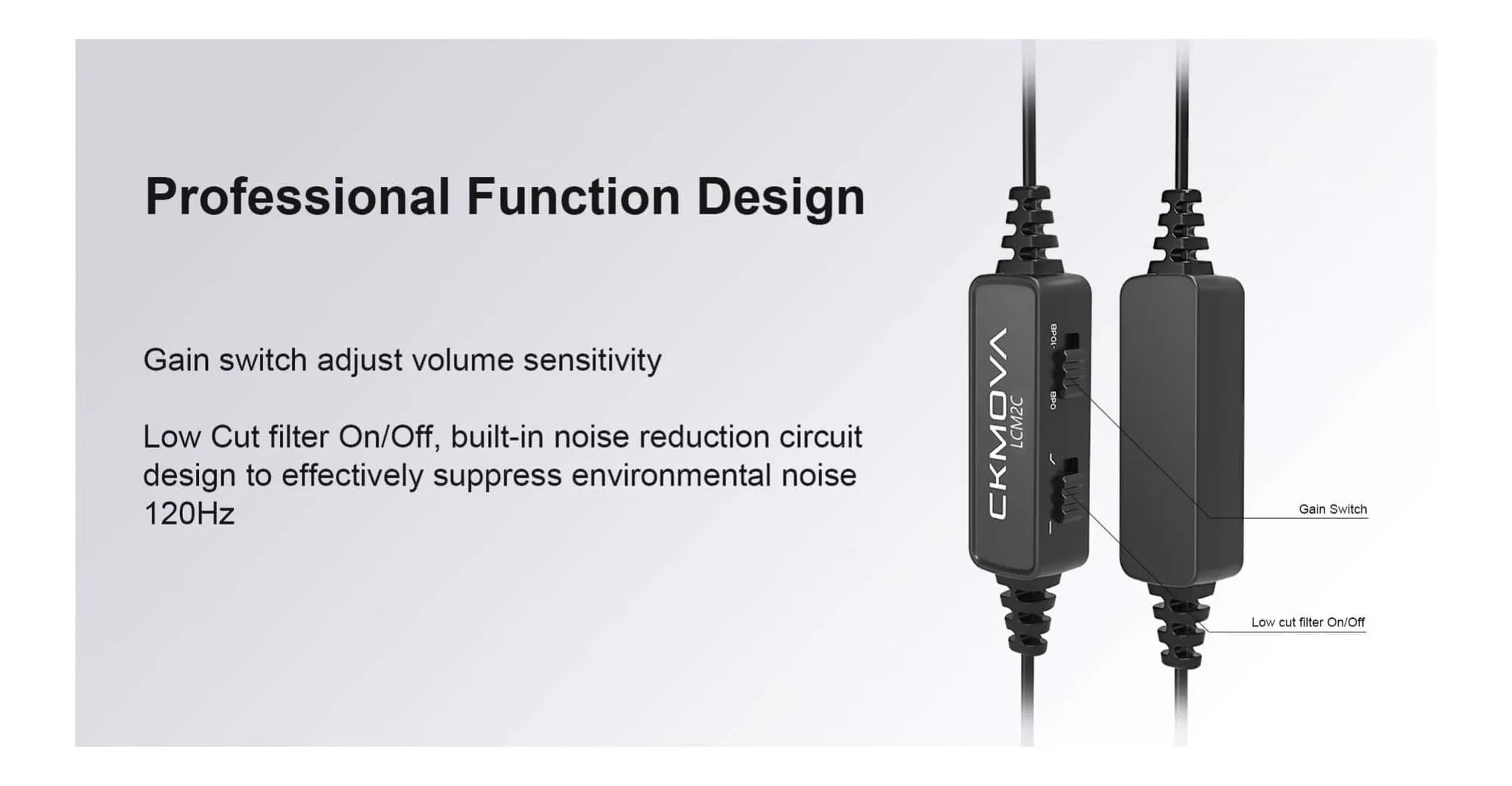 CKMOVA LCM2 USB Type-C Lavalier Omnidirectional Condenser Microphone