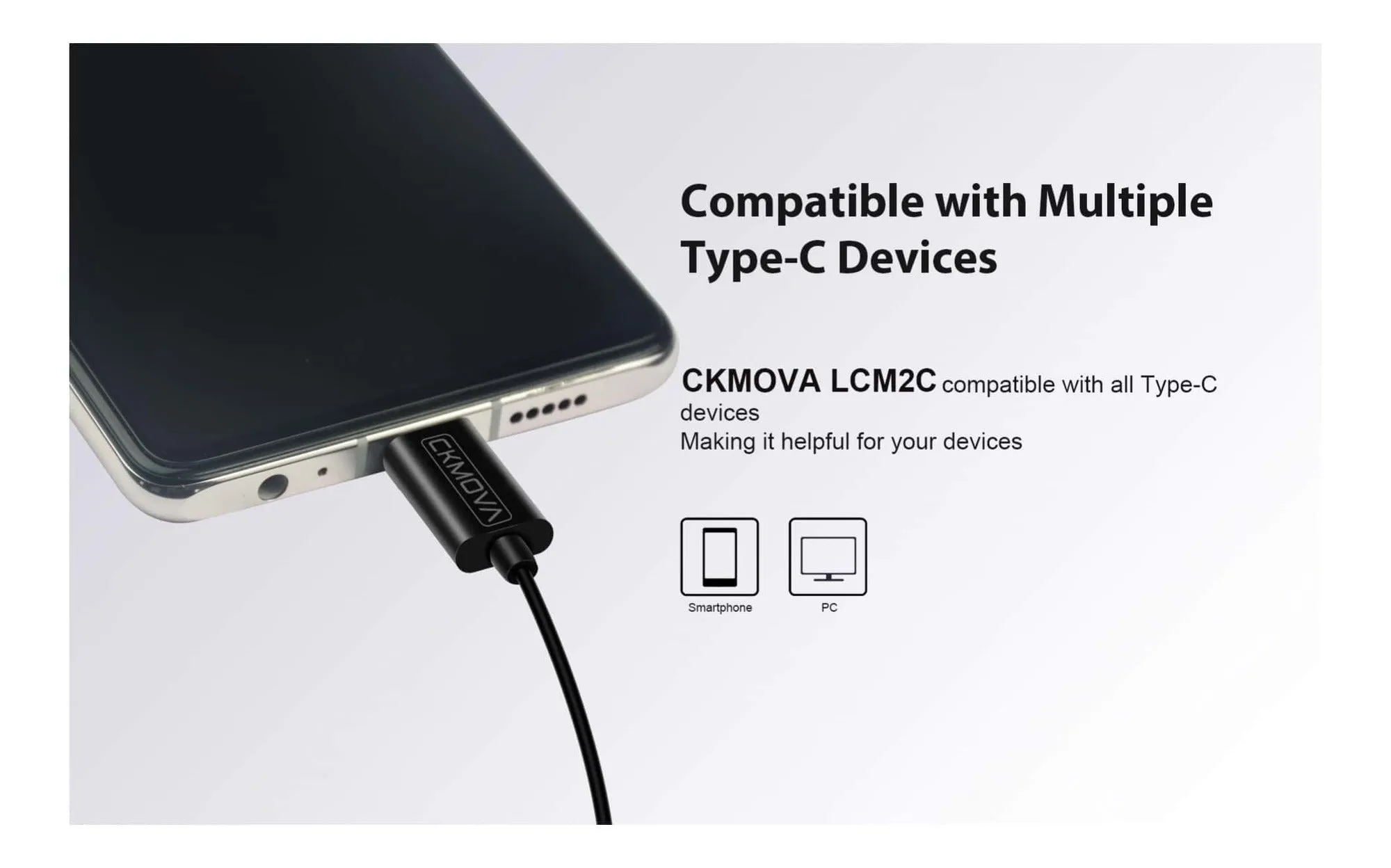 CKMOVA LCM2 USB Type-C Lavalier Omnidirectional Condenser Microphone