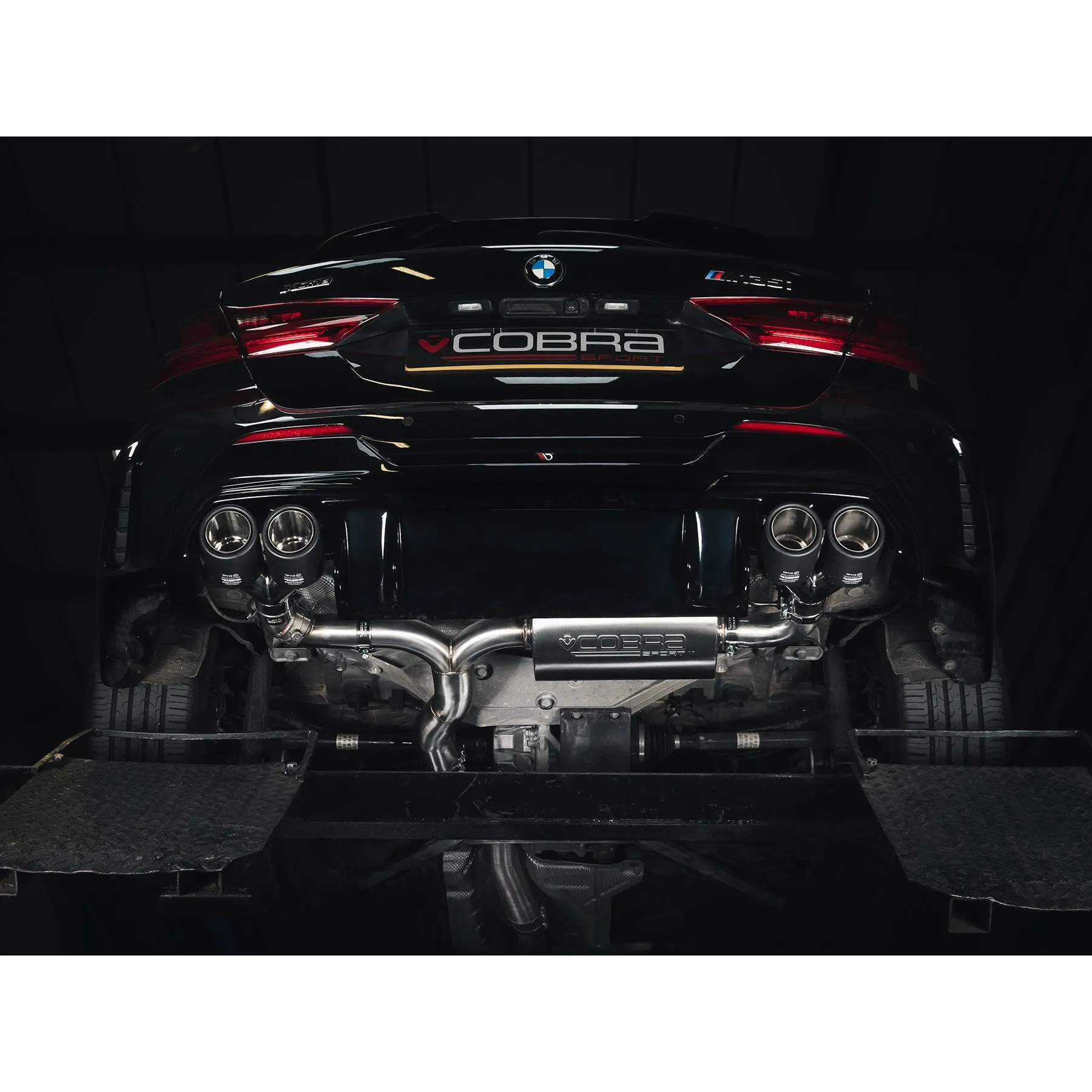 Cobra Exhausts - BMW M135i (F40) Quad Exit M3 Style Cat Back Performance Exhaust