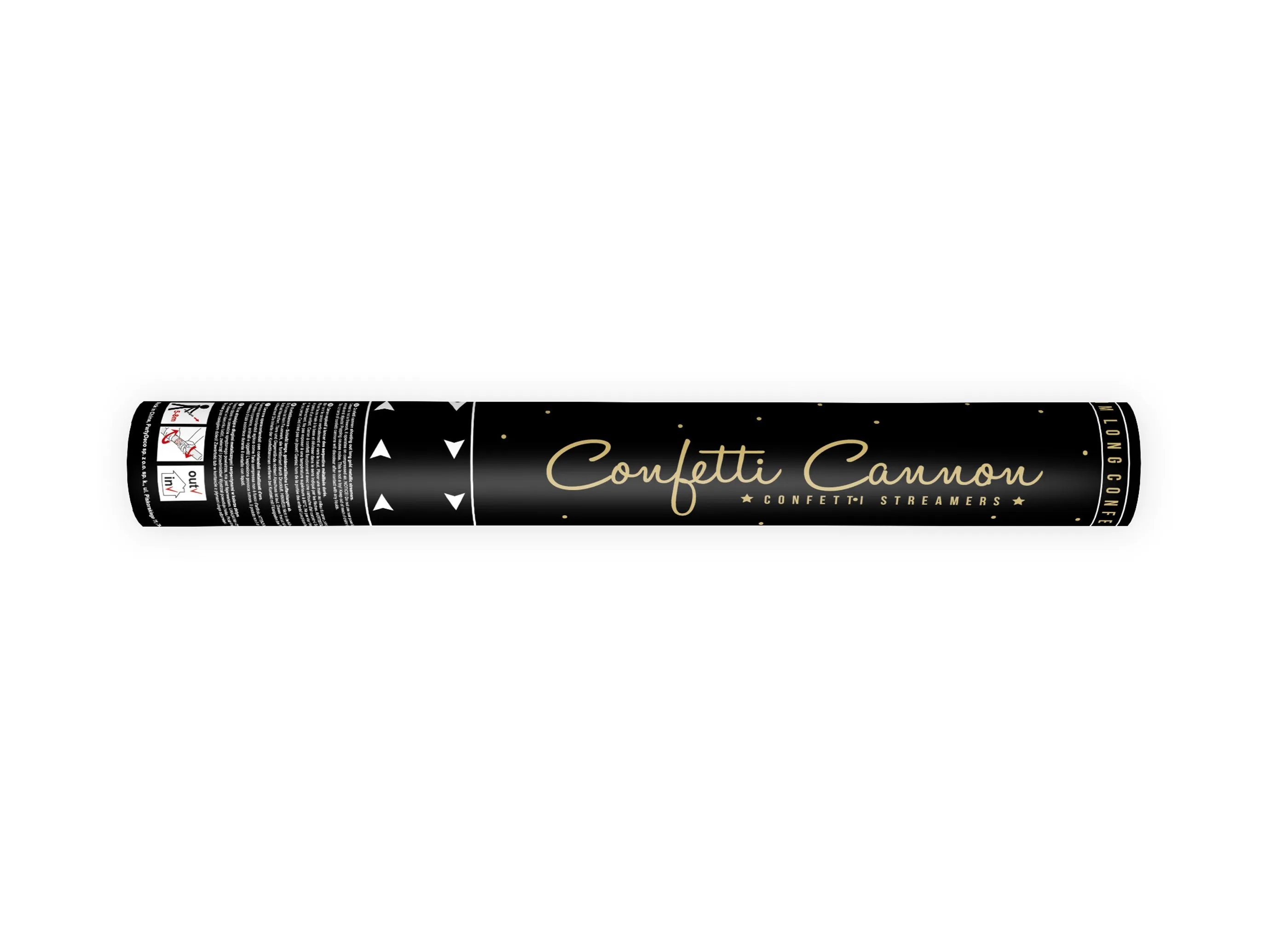 Confetti Cannon Gold Streamers 40cm
