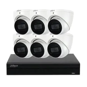 Dahua 5 MP   8 Channles Kit: 6 x Fixed Lens Turret Cameras, NVR, NYS-K5086W