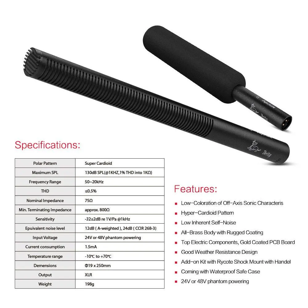 {DISCONTINUED} Aputure Deity Condenser Shotgun Microphone