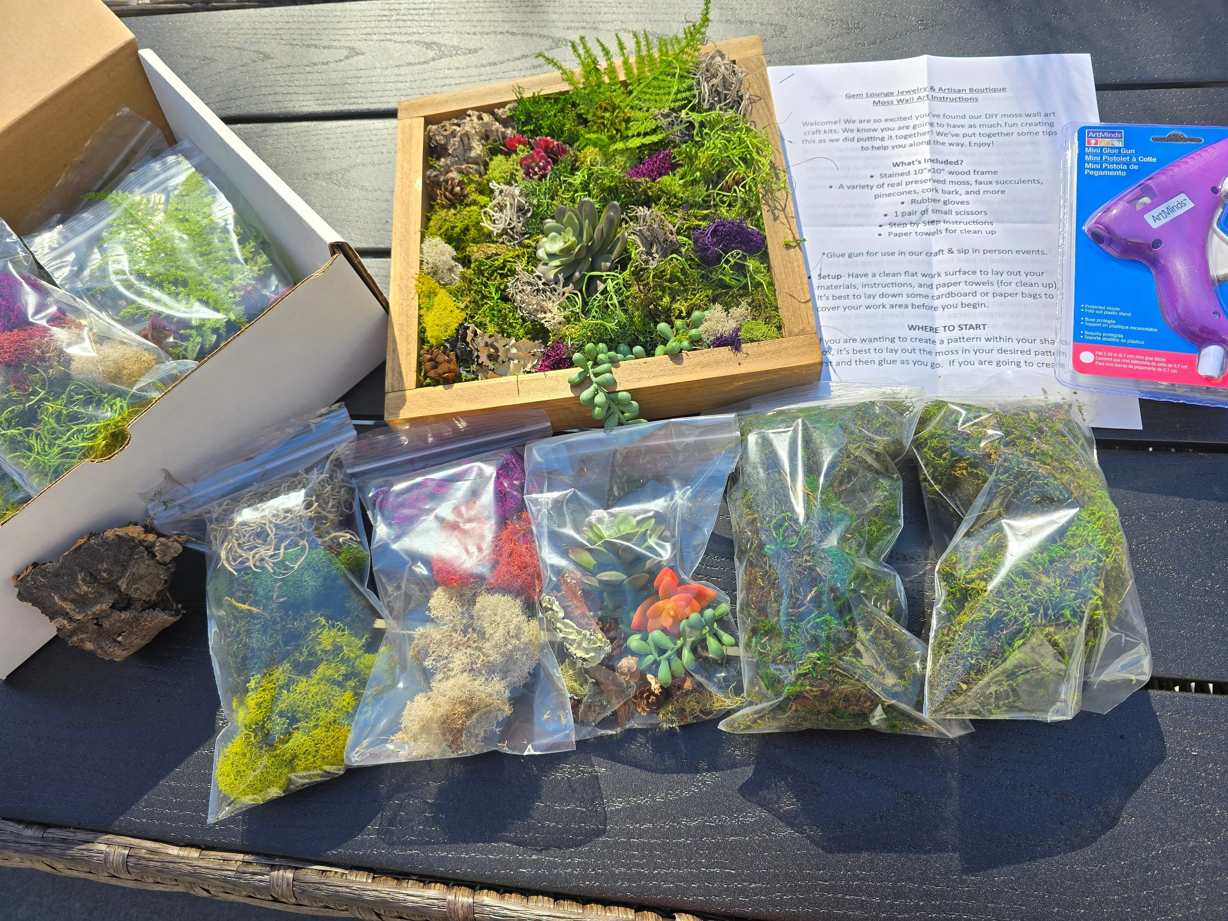 DIY Moss Wall Art Kit