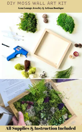 DIY Moss Wall Art Kit