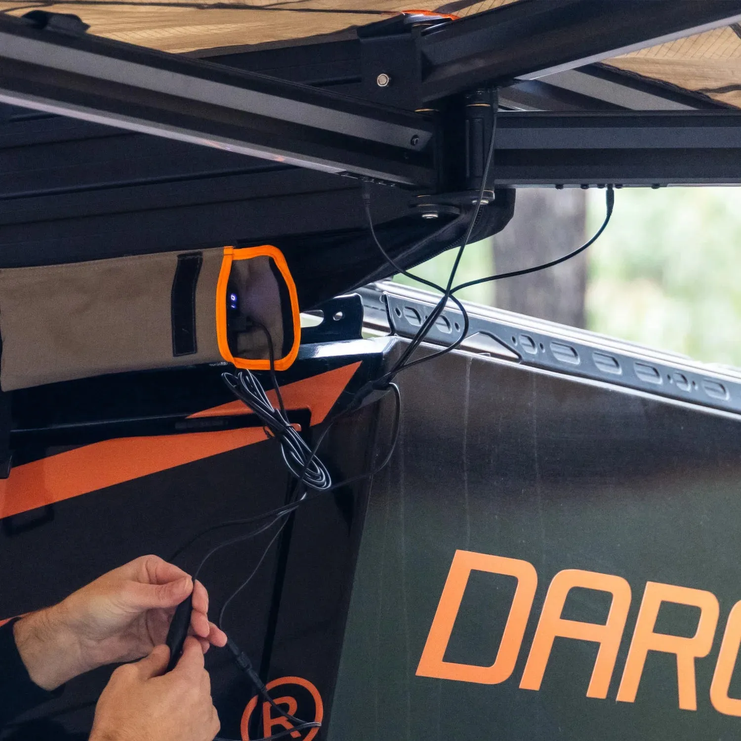 Eclipse 270° Freestanding LED Swing Arm Awning (UK Passenger Side) - Darche - T050801740