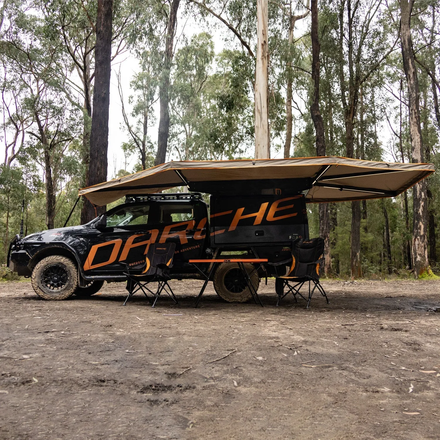 Eclipse 270° Freestanding LED Swing Arm Awning (UK Passenger Side) - Darche - T050801740