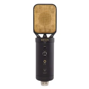 Eikon CM14USB USB   XLR Condenser Studio Microphone with USB Interface (Black & Gold)