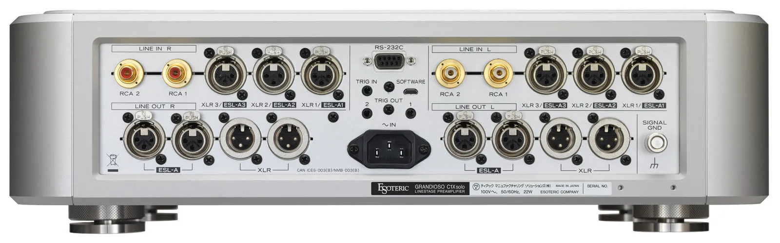 High-End Esoteric Grandioso C1X Solo Preamplifier - Premium Audio Component