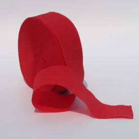Flame Red Crepe Paper Streamers 150' Long
