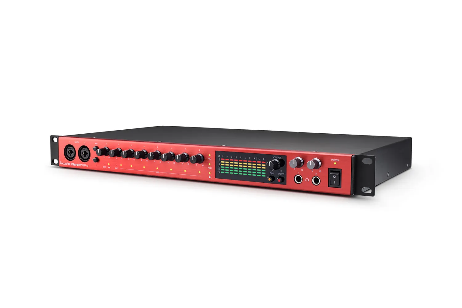 High-Performance Focusrite Clarett  8 Pre USB Studio-Grade Audio Interface with 18 Inputs and 20 Outputs