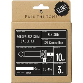 FREE THE TONE SLK-SLIM Solderless Cable Kit - Nickel