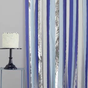 Ginger Ray Blue & Silver Streamer Backdrop Ginger Ray Blue & Silver Streamer Backdrop