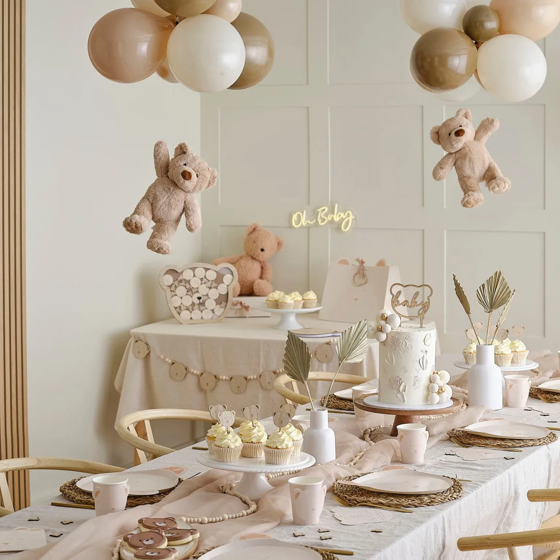 Ginger Ray Guestbook - Drop Top Frame Teddy