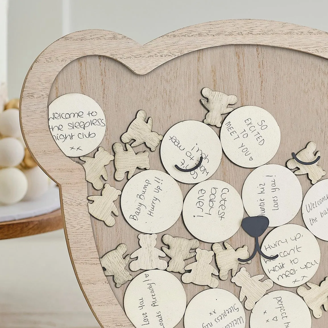 Ginger Ray Guestbook - Drop Top Frame Teddy