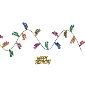 Gleam 'N Flex Happy Bday Garland