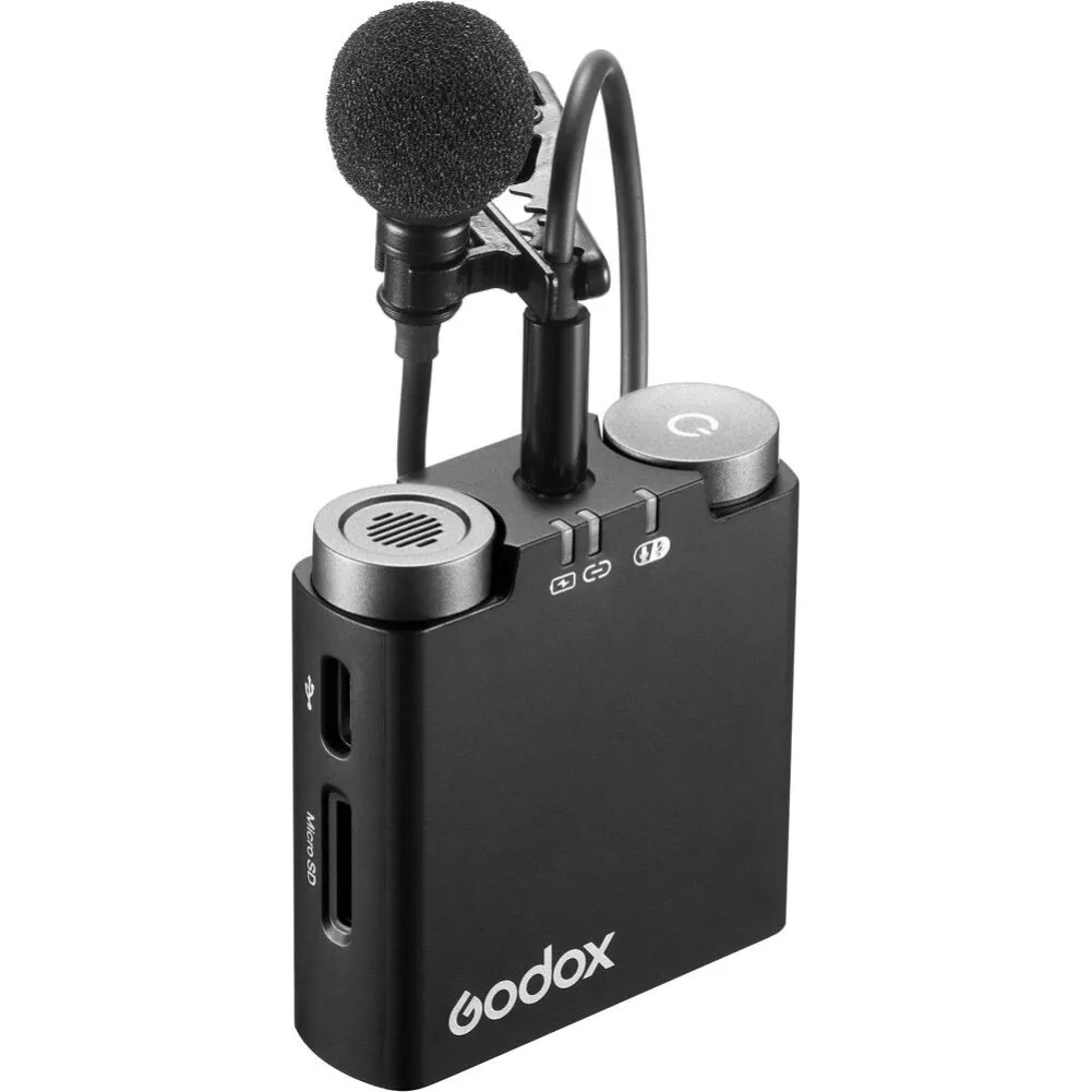 Godox Virso S M1 Wireless Microphone System for Sony Cameras and Smartphones (1 TX   1 RX)