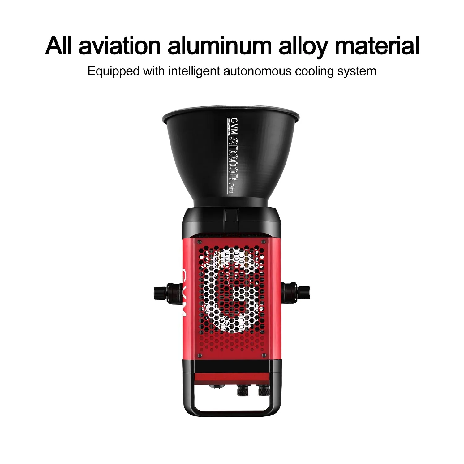 GVM PRO-SD300B 300W Bi-Color Monolight V-mount Mesh Bluetooth