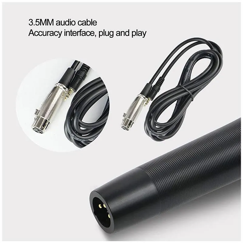 Handheld High Sensitivity Aluminum Alloy Condenser Microphone