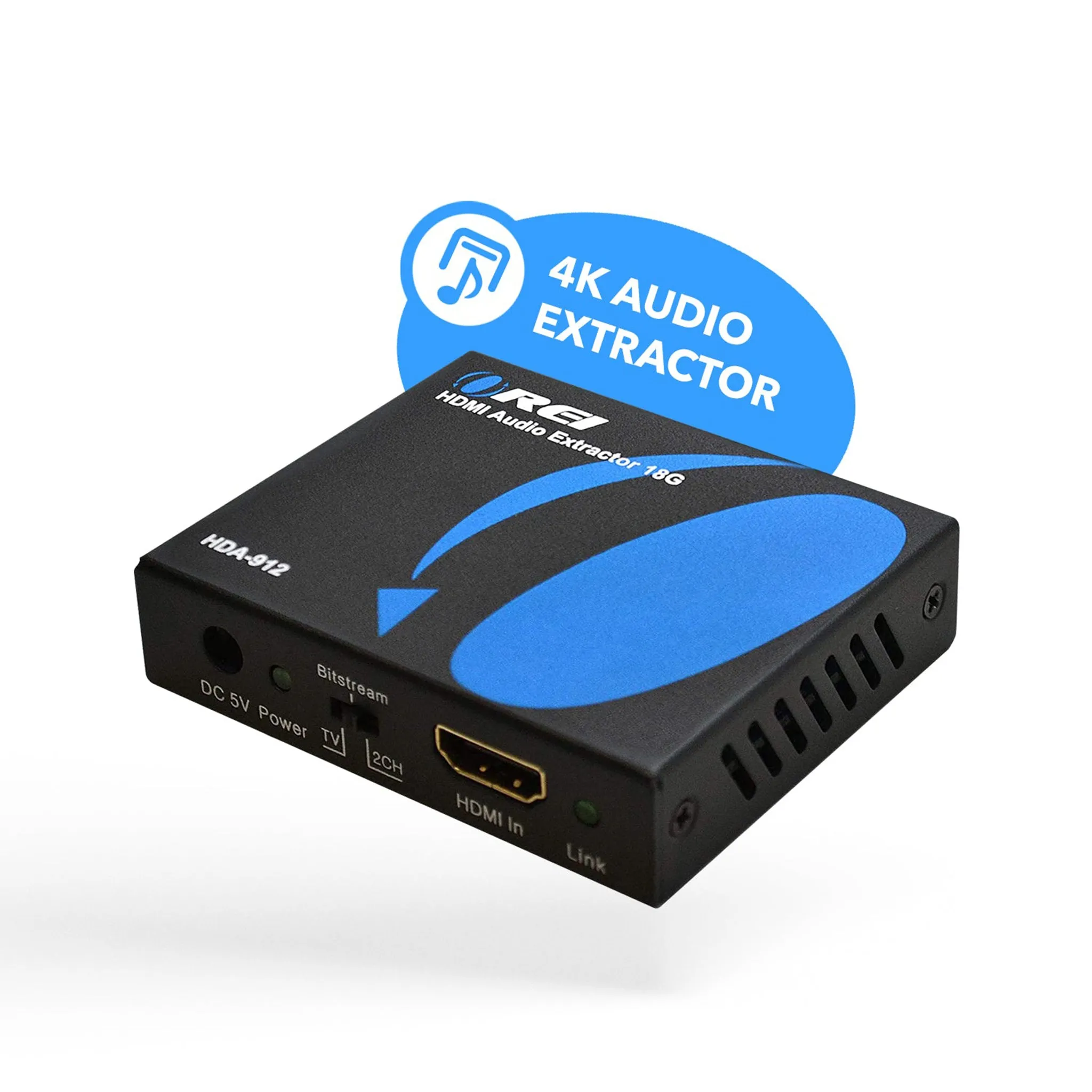HDMI Audio Extractor Converter - SPDIF   3.5mm Output (HDA-912)