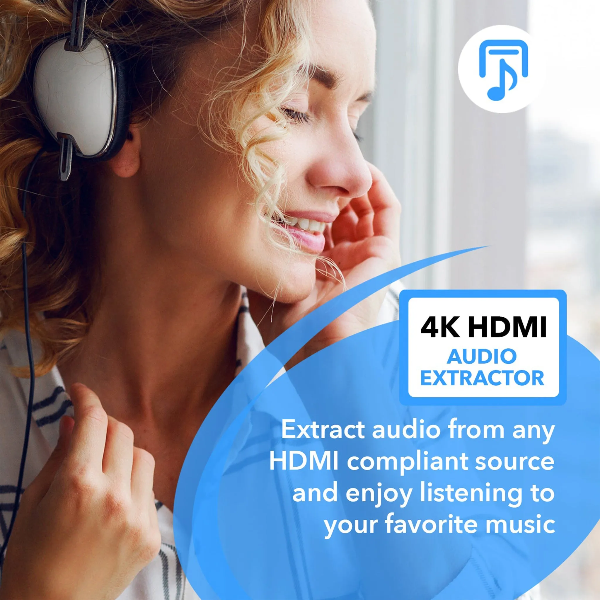 HDMI Audio Extractor Converter - SPDIF   3.5mm Output (HDA-912)
